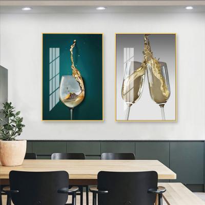 China China creative home crystal combination restaurant decoration painting high resolution printing decorative painting for sale