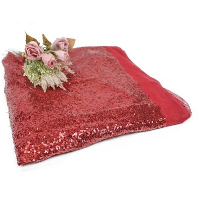 Китай Sequin яркого блеска 125cm Sparkly вышил ткани для платья партии продается