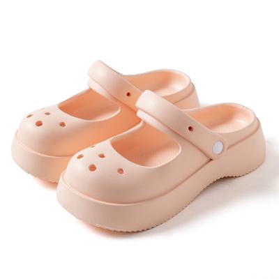 China Factory Price Printed Outdoor Garden Shoes New Cute Platform Wedge Slippers EVA Clog Shoes for sale