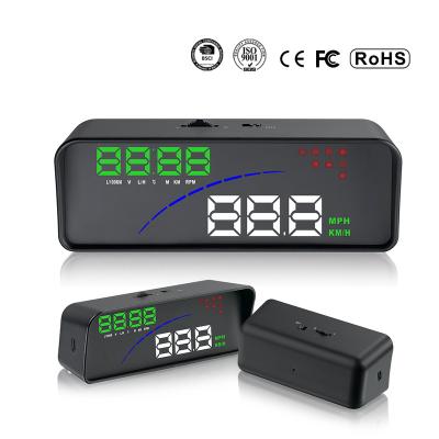 China iKiKin Professional Car Head Up Display Water Temperature HUD Display OBD2 OBDII OBD Built-in LCD Screen For OBD2 Port Cars for sale