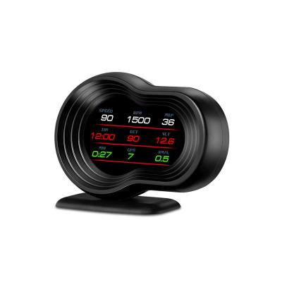 China Water Temperature Car GPS Head Up Car Display Mode OBD2+ GPS+ Navigation + Driving Computer HUD Display Projector For All Cars for sale