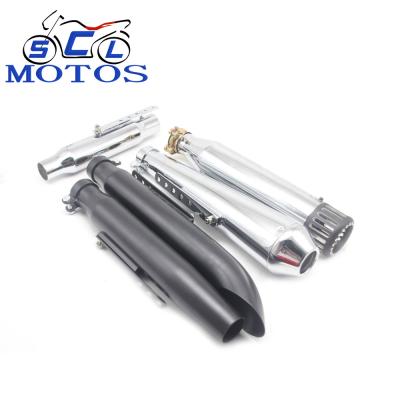 China The Antiqued Iron Motorcycle Exhaust Muffler Vintage Fashion Motorcycle Exhaust Muffler Pipe For XV950 M800 1200 for sale