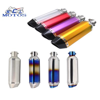 China Stainless Steel /Aluminum Alloy 51mm Motorcycle Exhaust Modify Motocross Exhaust Muffler DB Killer Pitbike Moto Exhaust for sale