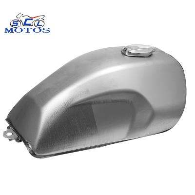 China Bare Iron Motorcycle Cafe Racer Fuel Tank Steel With Oil Tank Cover Vintage Modified Tank GB250 for sale