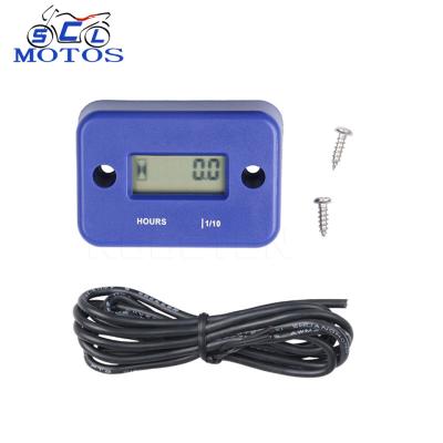 China Easy Portable Inductive Timer Motorcycle Battery Meter Hour Digital Motorcycle Multimeter For For Bike ATV Boat for sale