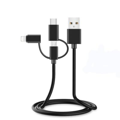 China 180 Free OEM LENGTH Angel Angel Hot Sale 3in1 30CM 70CM 1M 120CM USB Fast Charging Cable For Power Bank for sale