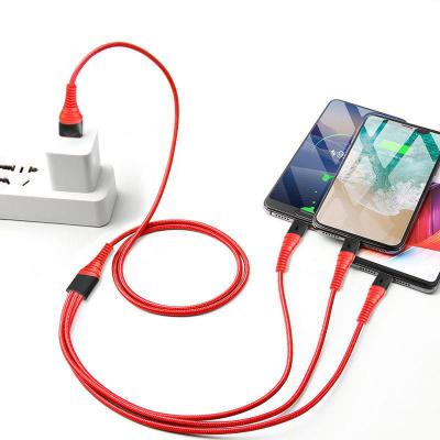 China MP3/MP4 Player Micro USB Charging Cable 3 in 1 USB Cable Phone Charger Fast Charging Cable for IOS Android for sale