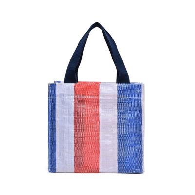 China 100%recyclable turkey vertical stripe 95% pp non woven bag beach for sale