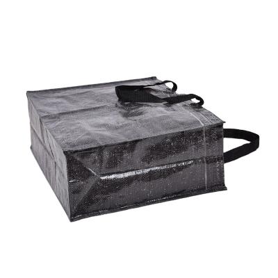 China black shopping Tote Bag Cotton Shinny Non Woven Fashion 100%recyclable for sale