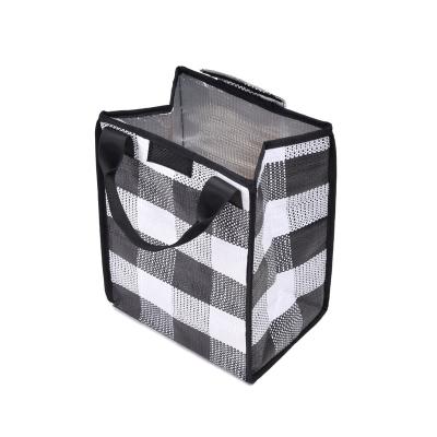 China 100%recyclable laminated eco friendly packaging fabric handle woven bag for sale