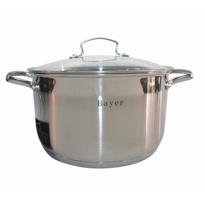 China High Quality Stainless Steel Sustainable Without Stocked Wholesale And Retail Casserole Induction Bottom Liner Pot for sale