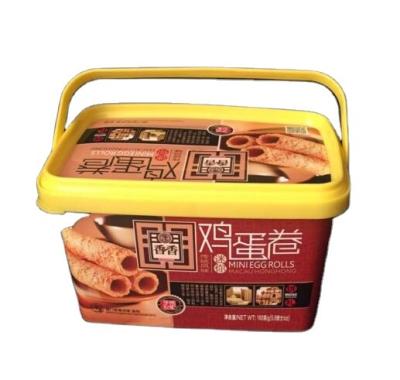 China Hot Sale Recycled Materials Small MOQ Ready To Ship Custom Logo Printed Container Plastic Container For Candy / Honey / Food for sale