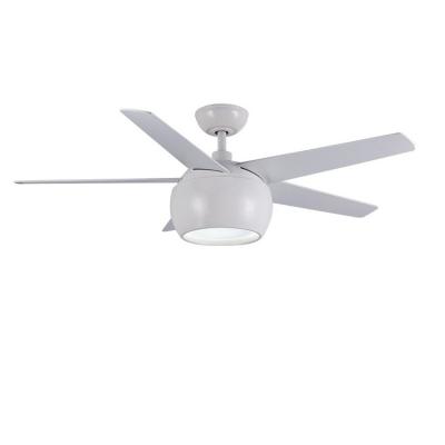 China Hotel Hot Sale Deco Plywood Blades LED Ceiling Fan Remote Control Single Light for sale