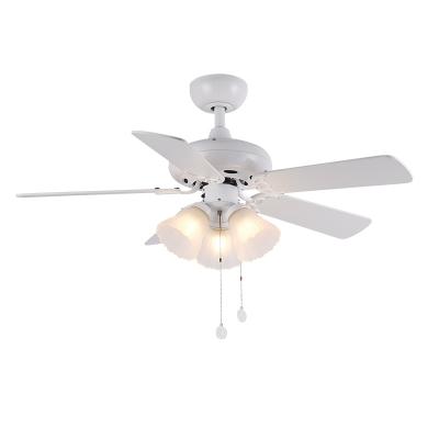 China With Light White Alloy 48W 3 Pull Pendant Lights China Supply Pendant Ceiling Fan With Light for sale