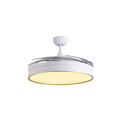 China Modern Design Modern Ceiling Fan Remote Control Retractable Light For Home Office for sale