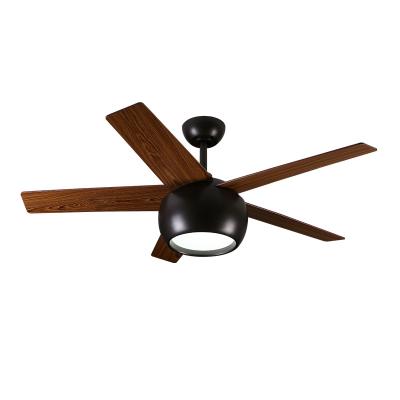 China Modern Gold Cafe Hotel Household European DC Motor LED Ceiling Fan With Light for sale