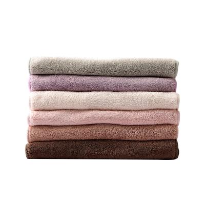 China Disposable Coral Velvet Quick Dry Towel Can Customize Microfiber Absorbent Towel for sale