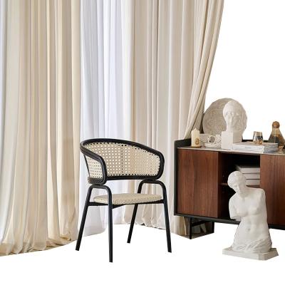 China 2022 Vintage Milk Tea Color Velvet Wool Home Shading Shading Bedroom Living Room Curtain Cloakroom Door Curtain for sale