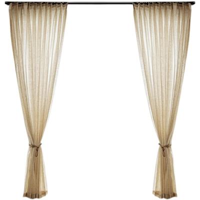 China 2022 new retro style light transmission window balcony living room simple national canvas curtain opaque like screen window for sale