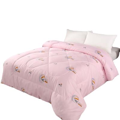 China 2021 wholesale customizable home soybean protein fiberr 1.5m*2m filled cotton fabric winter rose quilt for sale