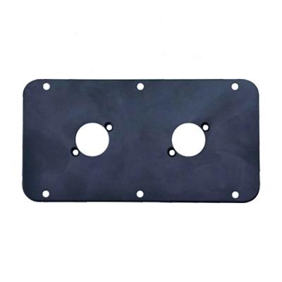 China None China JH7311 Iron Speaker Cabinet Jack Plate Back Panel For Double Cutouts For Speakon XLR Connector for sale