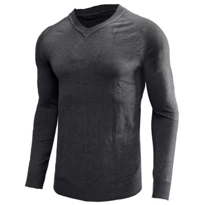 China High Quality Spring Breathable Custom Sweater Men's Long Sleeve V-Neck Sweater for sale