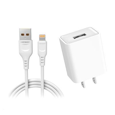 China UniversalÂ   Original USB-C QC3.0 12W PD Wall Travel Charger US Plug Charger With Cable For iPhone Fast Charging for sale