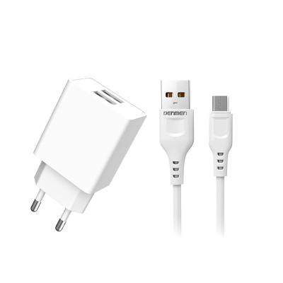 China UniversalÂ   Dual USB 2.4A Micro Charger with Micro USB Cable for Android Sumsung EU Plug Travel Wall Charger Adapter for sale