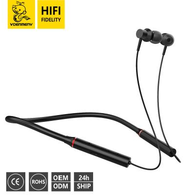 China Factory wholesale hot sale In-ear DENMEN spot waterproof earphones wireless neckband sports wireless neckband earphones with microphone for sale