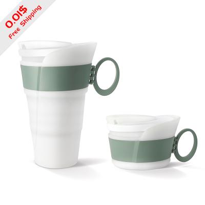 China 2022 Viable Trending New Products New Arrivals Wholesale Reusable Cup Silicon Collapsible Silicone Cup Coffee Travel Mugs for sale