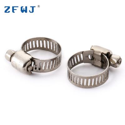 China Antioxidant 10-16mm Stainless Steel Screw Hydraulic Tube American Kind's Pipe Clamp for sale