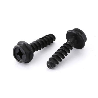 China HEX Customized Black Cross Recess Carburized Steel Self Tapping Screw for sale