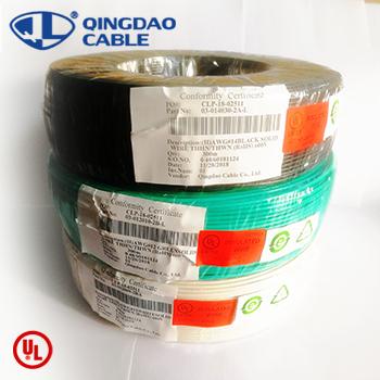 China Copper Industrial Electrical Wire THHN/THWN/THWN-2 UL Approved A.W.G. 600V 6/8/10/12/14 Wire Construction PVC Insulated Nylon Jacket for sale