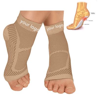 China Sports Factory Plantar Fasciitis Medical Compression Boots Arch Support Men Women Ankle Compression Sleeving Open Compression Socks for sale