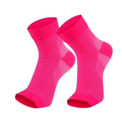 China Wholesale Custom Breathable Compression Ankle Brace Support Sleeve Fasciitis Plantar Socks For Ankle Protection for sale