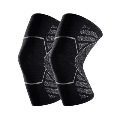 China Amazon Hot Selling Adult Knitted Knee Pads Knee Support Sleeve Compression Sports Elastic Nylon Knee Brace for sale