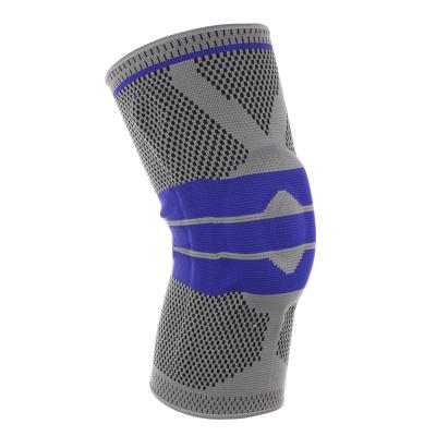 China 3D Compression Adult Nylon Spandex Basketball Gym Outdoor Sports Knee Sleeve Support Knitting Knee Brace for sale