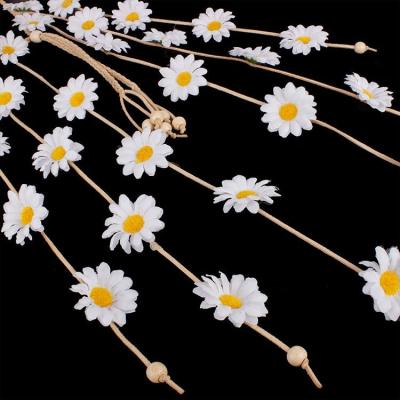 China Scenic Bohemian Headband Daisies Flower Garland Headwear SUNFLOWER Headband Hair Accessories for sale