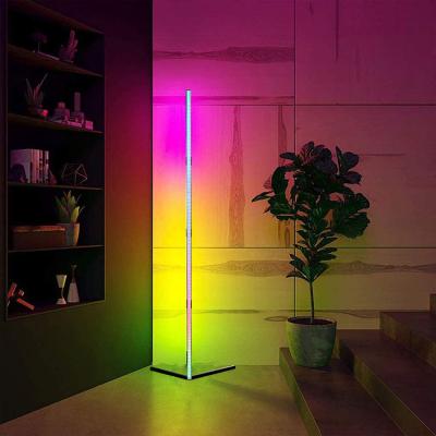 China Decorative Modern Nordic Light 140cm RGB LED Tripod Corner Remote Control Floor Lamp for sale