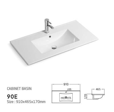 China 90cm long wooden cabinet modern counter basin for Austualia 90E for sale