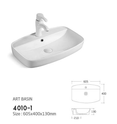 China New Arrival Modern Sink Bathroom Ceramic Art Basin Sink For Washing Hand 4010-1 for sale