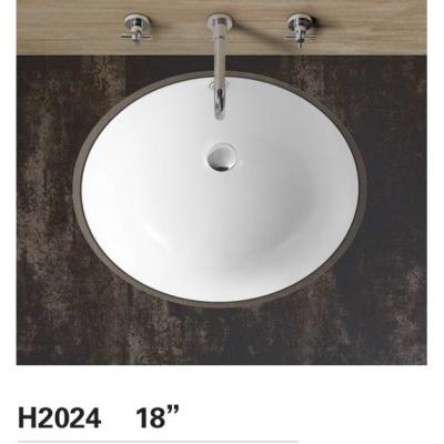 China Modern White Bathroom Wash Hand Ceramic Sink With CUPC H2024 18