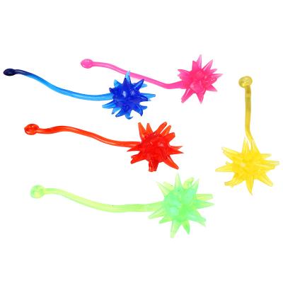 China Soft Squishy Toy Plastic Funny Meteor Hammer Game Kids Cute Sticky With Stretch TPR Meteor Hammer Hand Glue Squishy Ball for sale