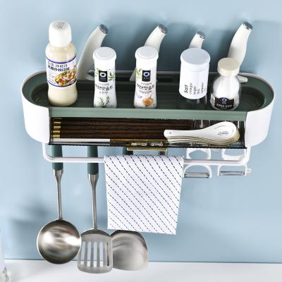 China Sustainable Kitchen Storage Shelf Bathroom Kitchen Cosmetic Storage Racks for sale