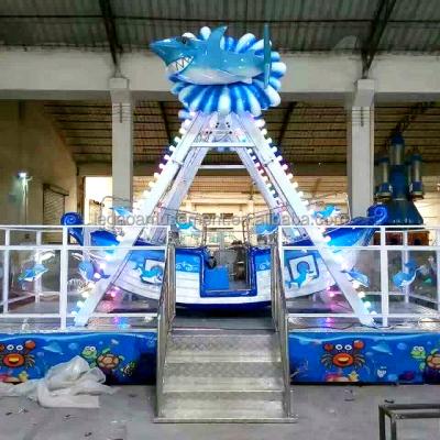 China FRP+steel mini carnival game amusement tower kids pirate ship ride for sale kids outdoor mini pirate ship for sale