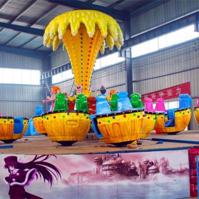 China High quality FRP+steel mini theme park swing coffee cup ride imagination gyro kiddie flying ride for sale