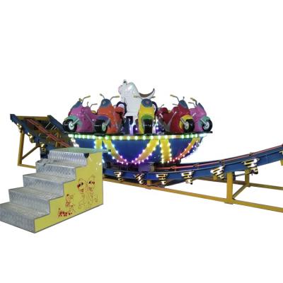 China FRP+steel Amusement Park Equipment Manufacturers Kids Mini Rides Kids Space UFO for sale