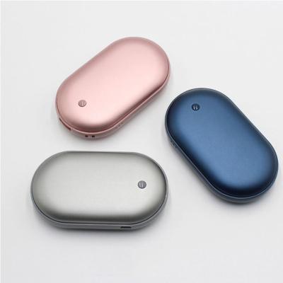 China 2021 Rechargeable Portable Promotional 5000mah Hand Warmer Power Bank For Practical Winter Gift Heater for sale