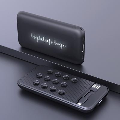 China Suction Power Bank Suction Cup Sucker 8000mah Suction Cup Sucker Radio And LED Light Logo Power Bank for sale