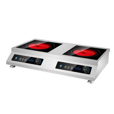 China Rapid Heating Manufacturer wholesale high quality double burner induction cooker electric ceramic stove 3500W household induction cooktop for sale